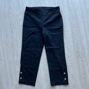 Counterparts Cropped Midrise Pants Womens Small Black